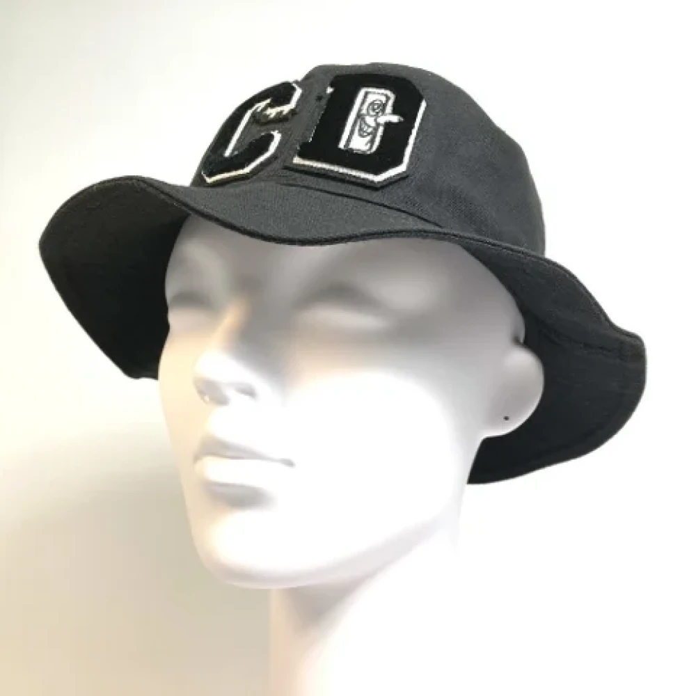 Dior Vintage Pre-owned Cotton hats Black Dames