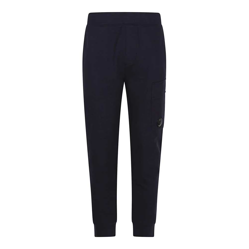 C.p. Company , Sweatpants, Male, Black, M, Diagonal Raised Fleece Cargo Lens Joggers - Image 2