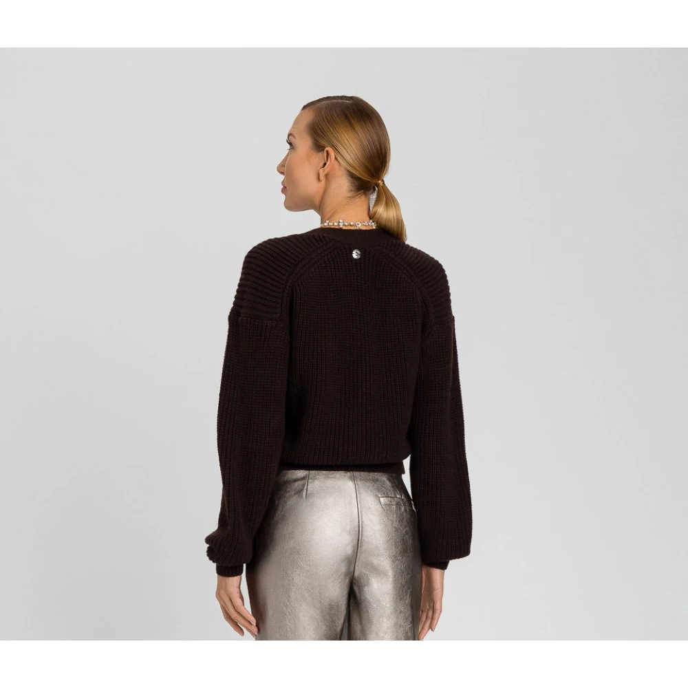 Twinset Stijlvolle Sweater Set Brown Dames