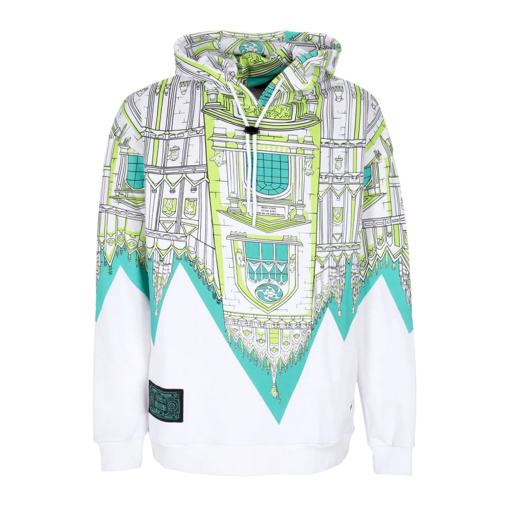 Dolly Noire Milan Cathedral Print Hooded Sweatshirt Multicolor Heren