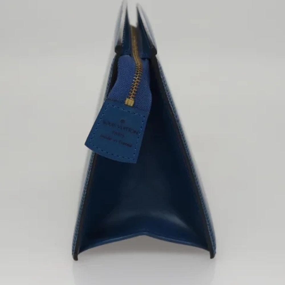Louis Vuitton Vintage Pre-owned Leather pouches Blue Dames