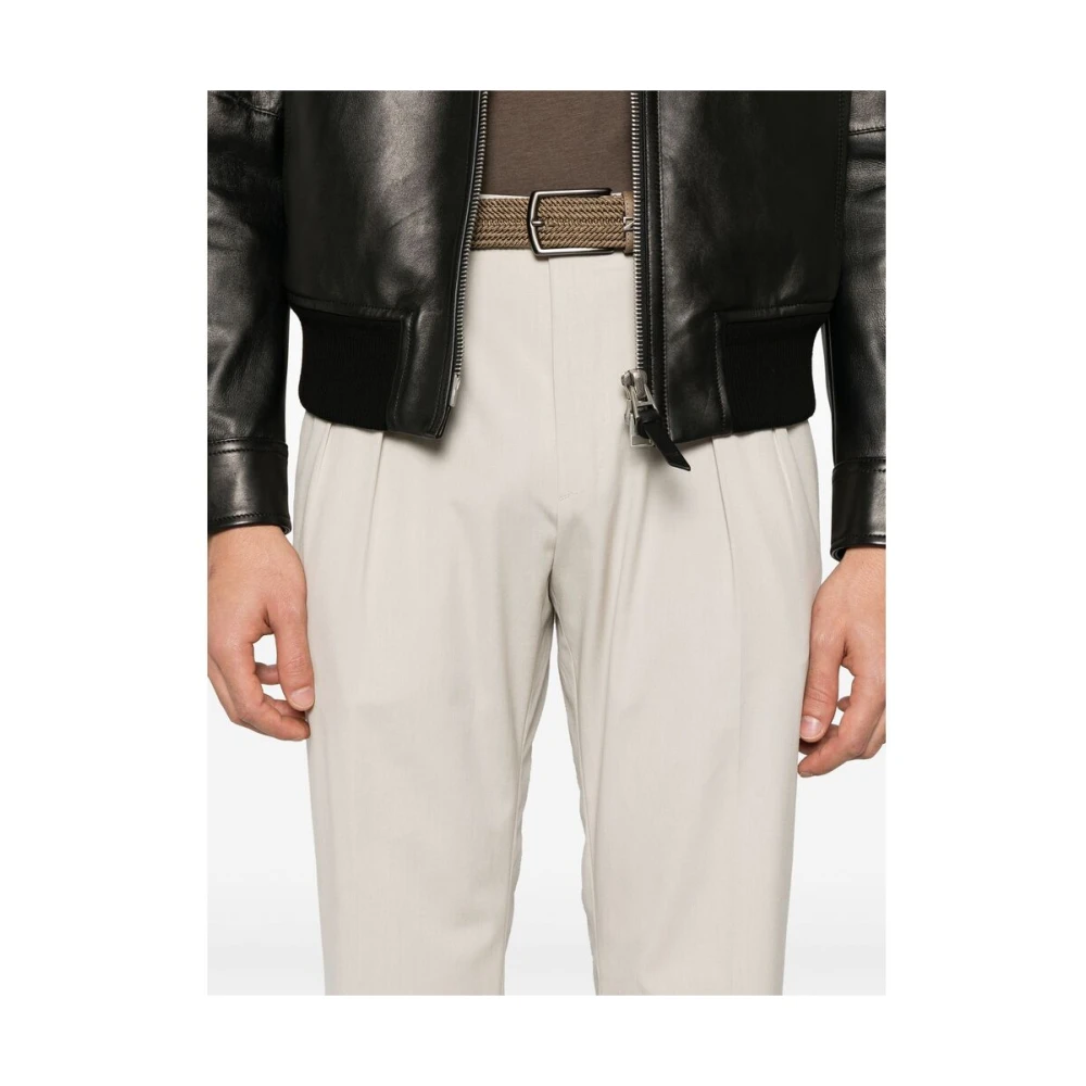 Brioni Beige Broek met Zakken en Knopen Beige Heren