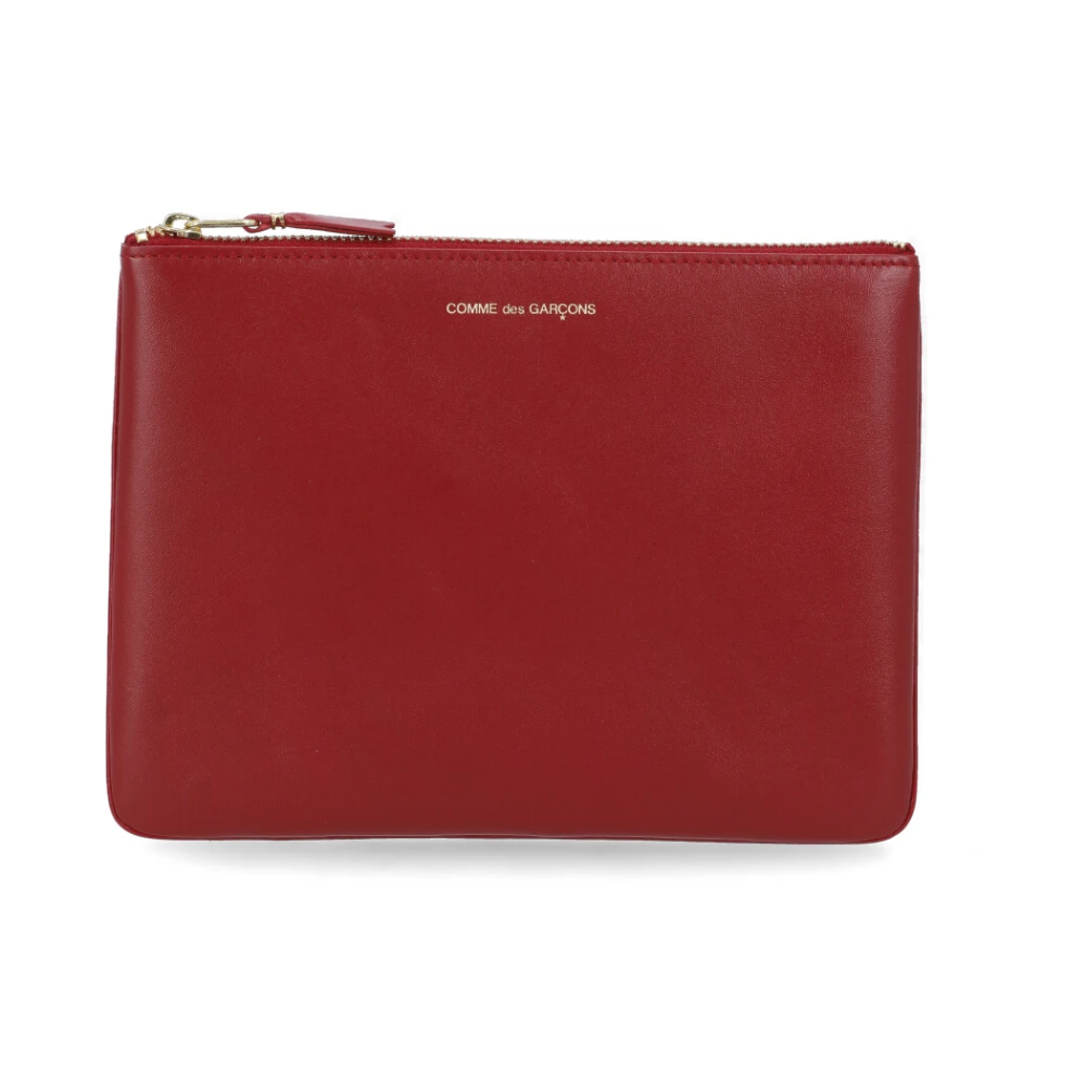 Comme des Garçons Rode leren Pochette tas Red Unisex