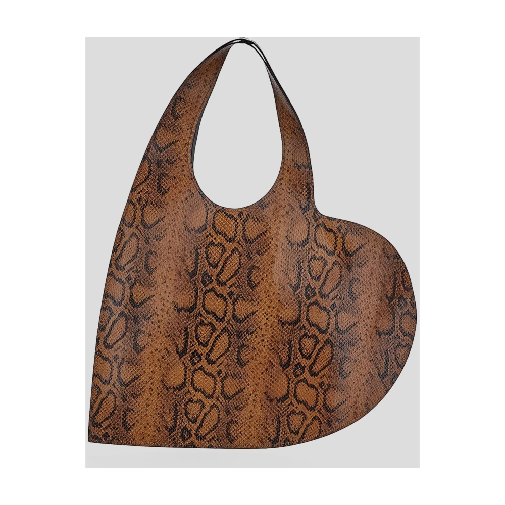Coperni Hart Leren Tote Tas Brown Dames