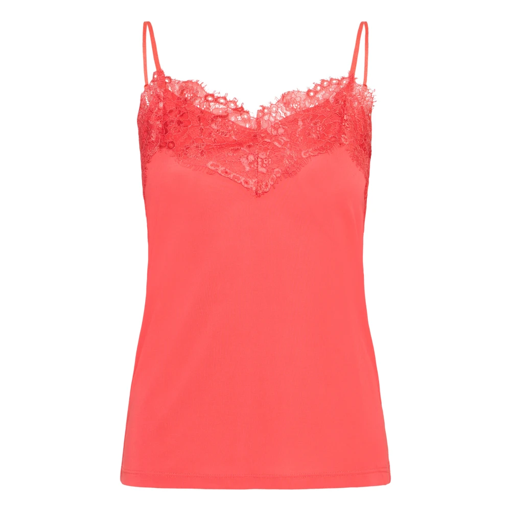 Ichi Geranium Kant Top Red Dames