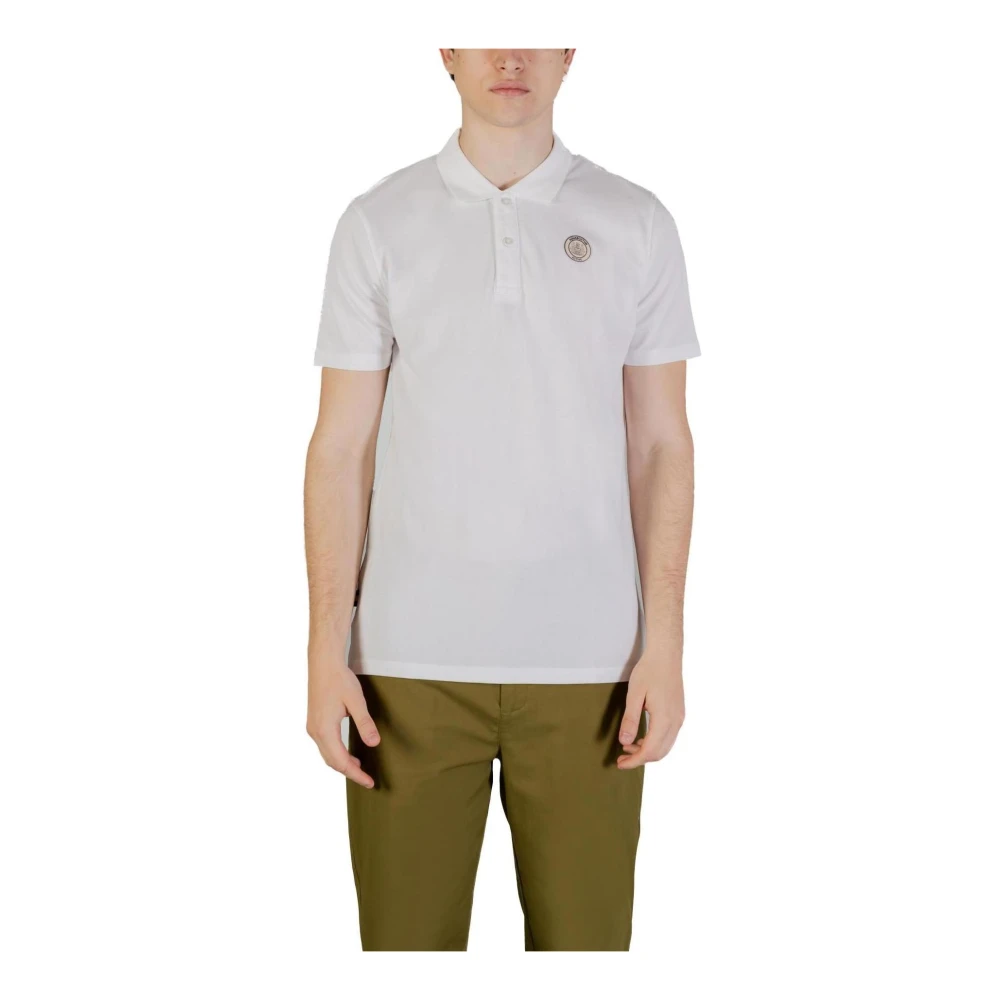 Aquascutum Polo Shirt Lange Mouw ACTIVE CIRCLE PATCH POLO AA_B004_PO002