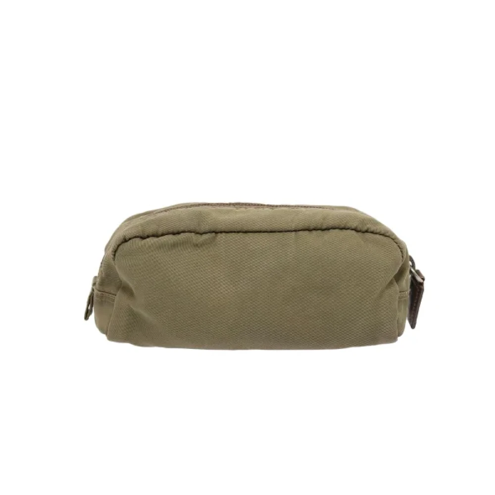 Prada Vintage Pre-owned Nylon prada-bags Beige Dames