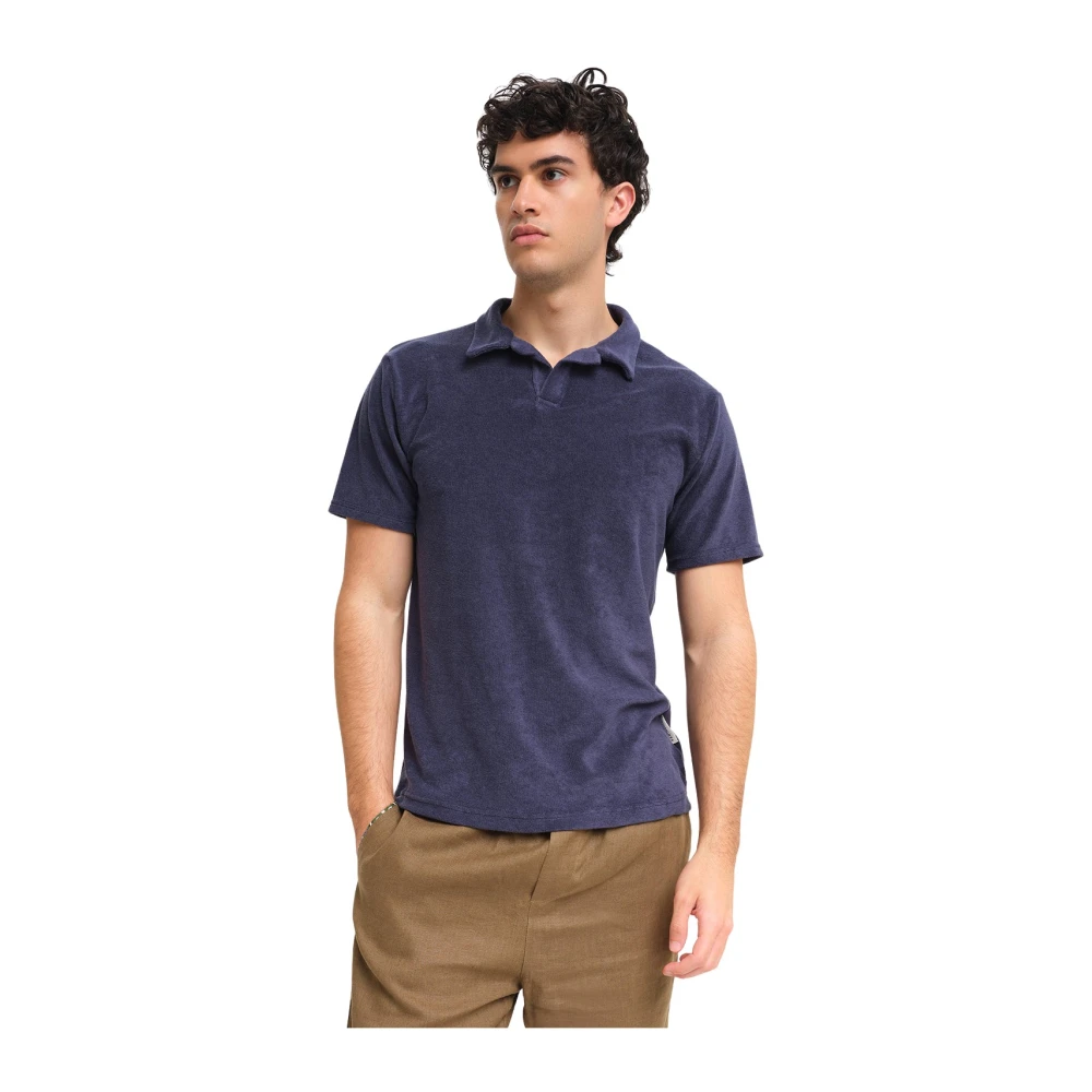 Peninsula Italiaanse Stijl Polo Shirt Blue Heren