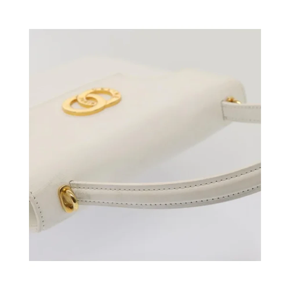 Celine Vintage Pre-owned Leather celine-bags White Dames