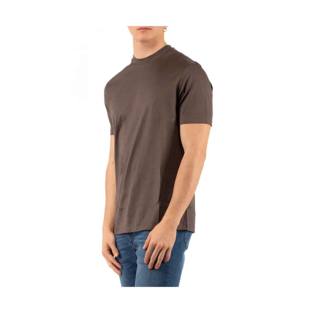 Emporio Armani Stijlvol T-shirt voor mannen Brown Heren