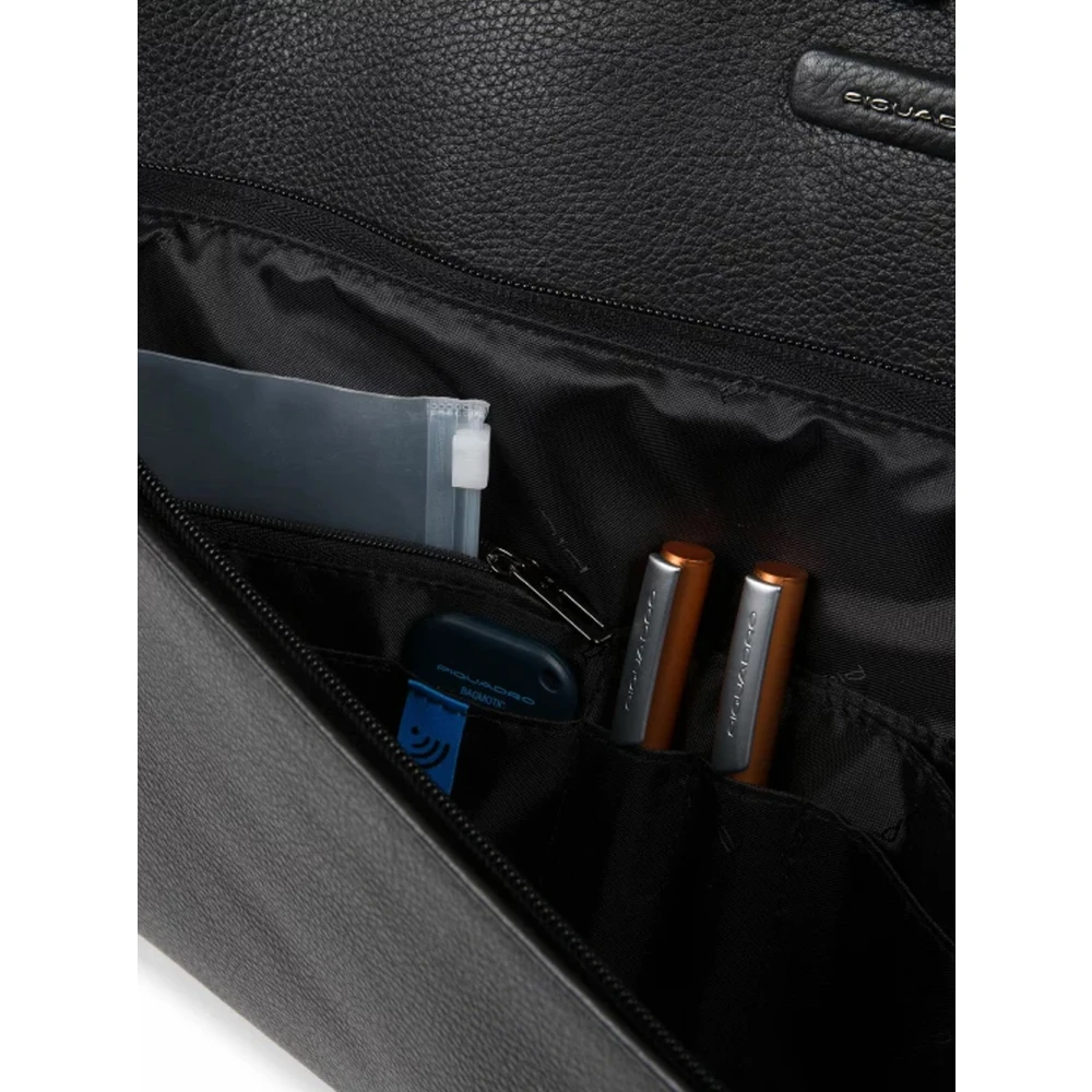 Piquadro Opvouwbare kledingtas met overhemdvak Black Unisex