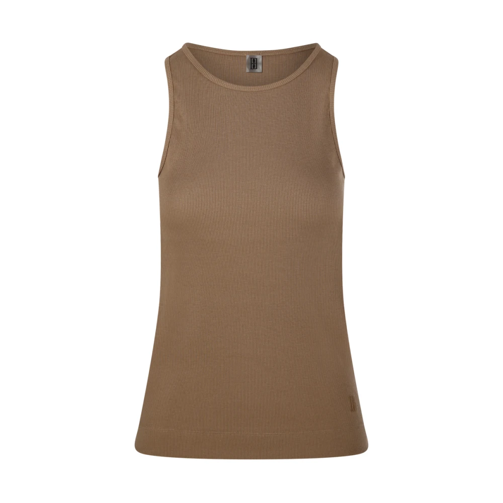 By Malene Birger Lichtbruine Amani T-shirt By Herenne Birger Brown Dames