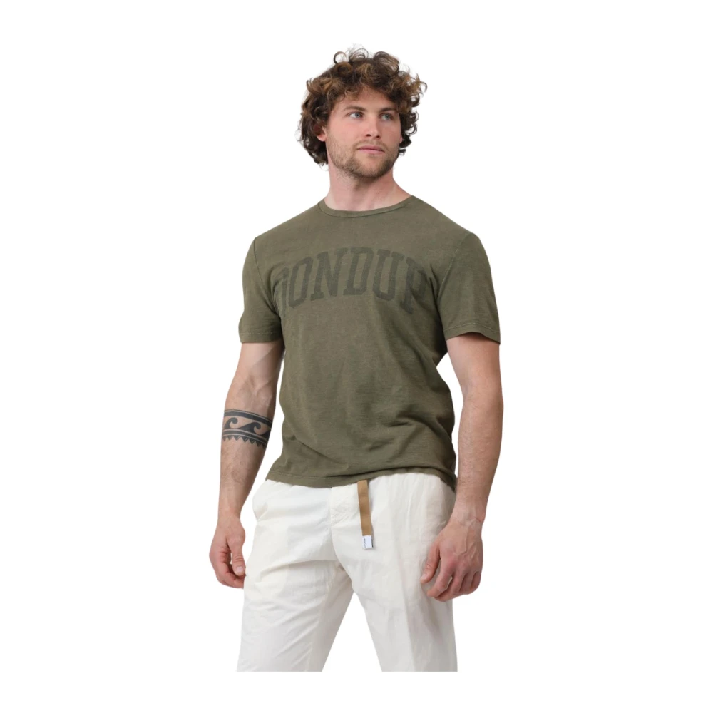 Dondup Casual T-Shirt Green Heren