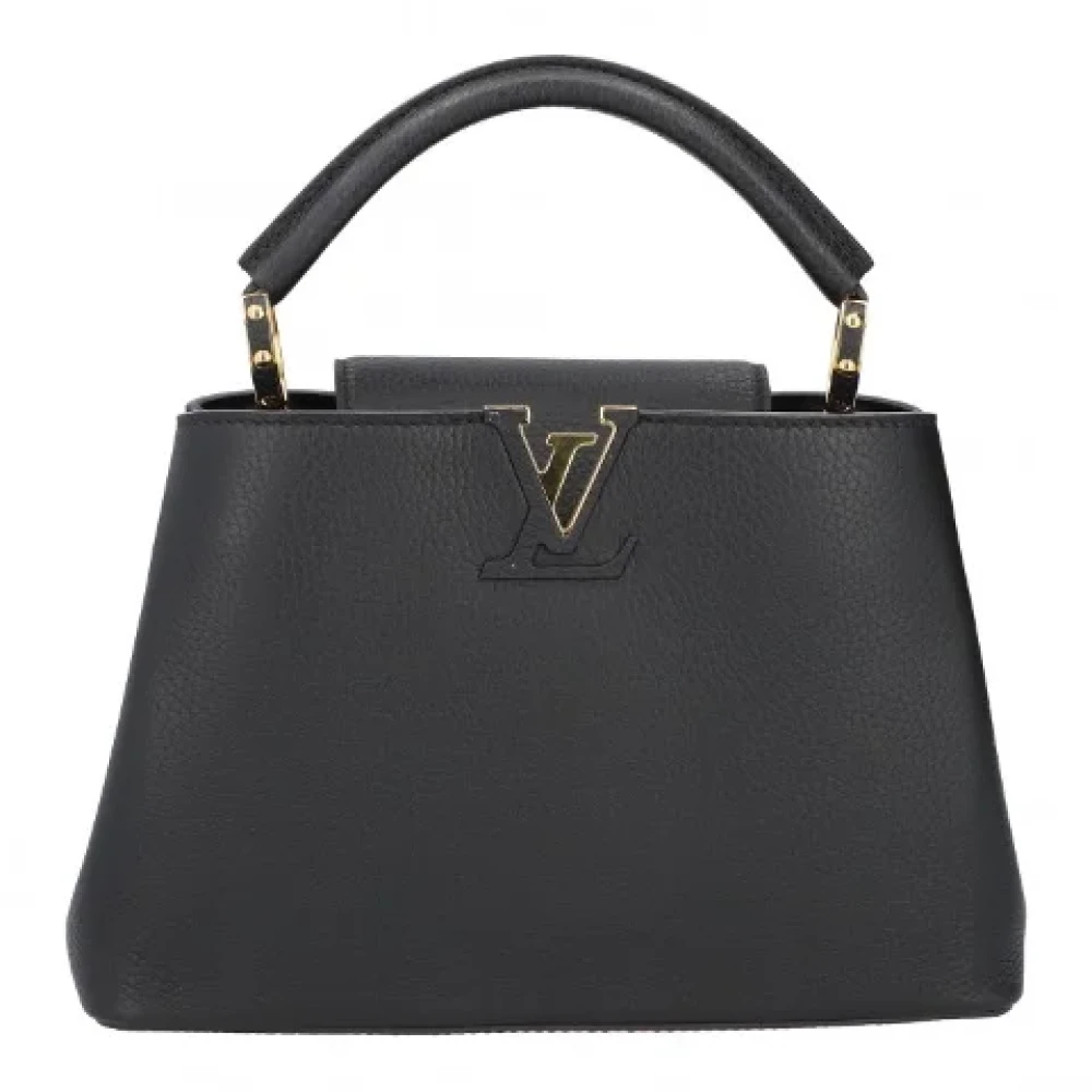 Louis Vuitton Vintage Pre-owned Leather handbags Black Dames