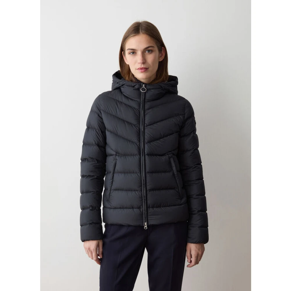Colmar Zwarte gewatteerde damesjas met capuchon Black Dames