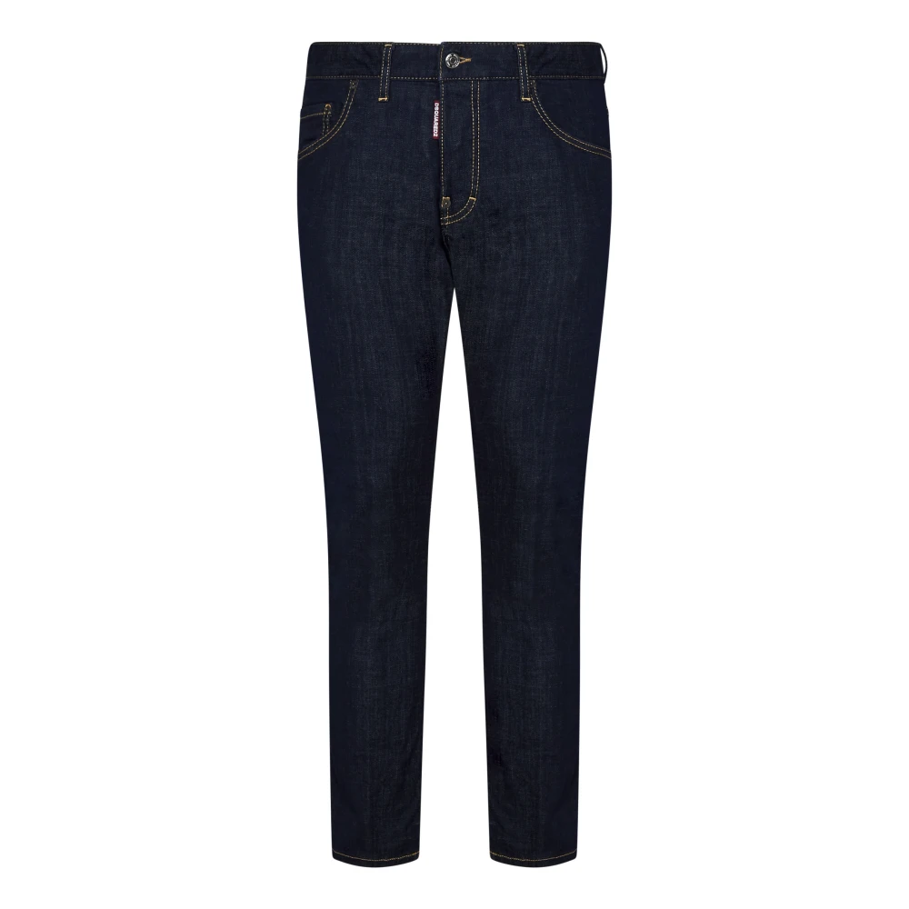 Dsquared2 Slim-Fit Navy Blue Denim Jeans Blue Heren