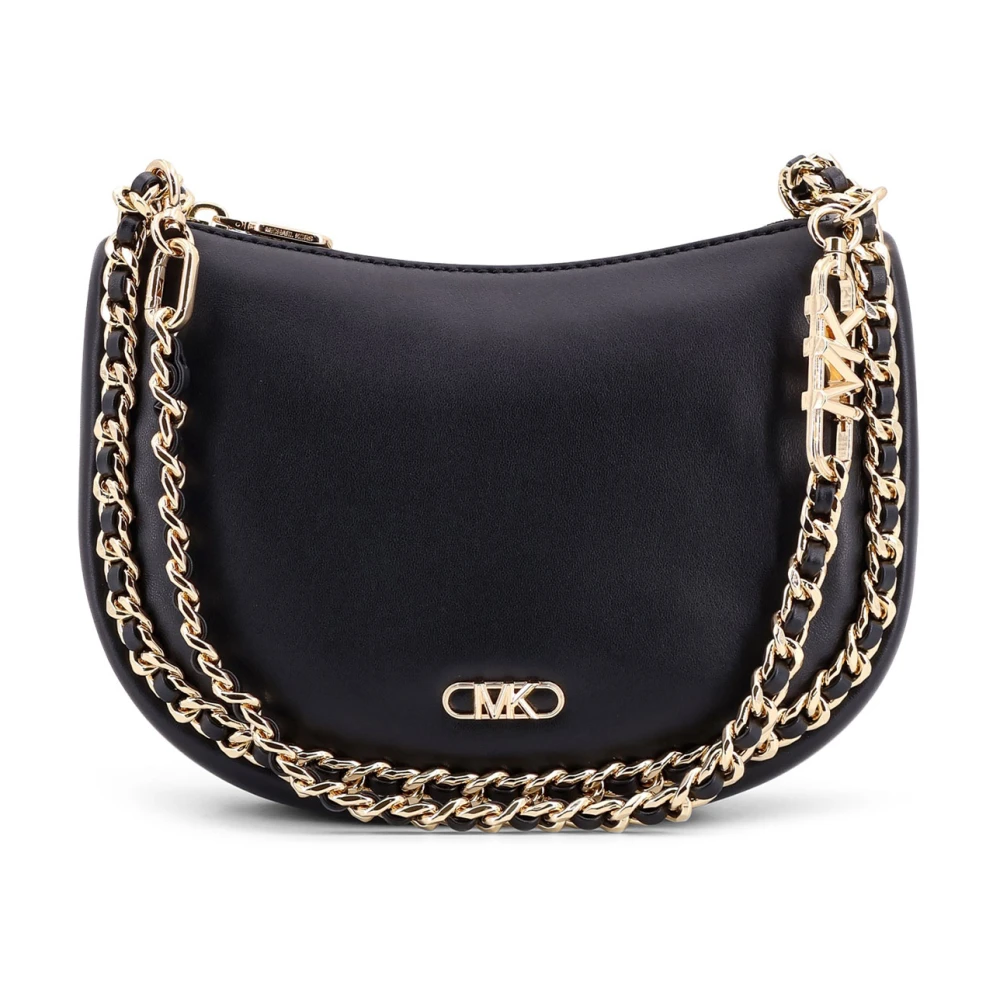 Michael Kors Zwarte Schoudertas met Ritssluiting Black Dames