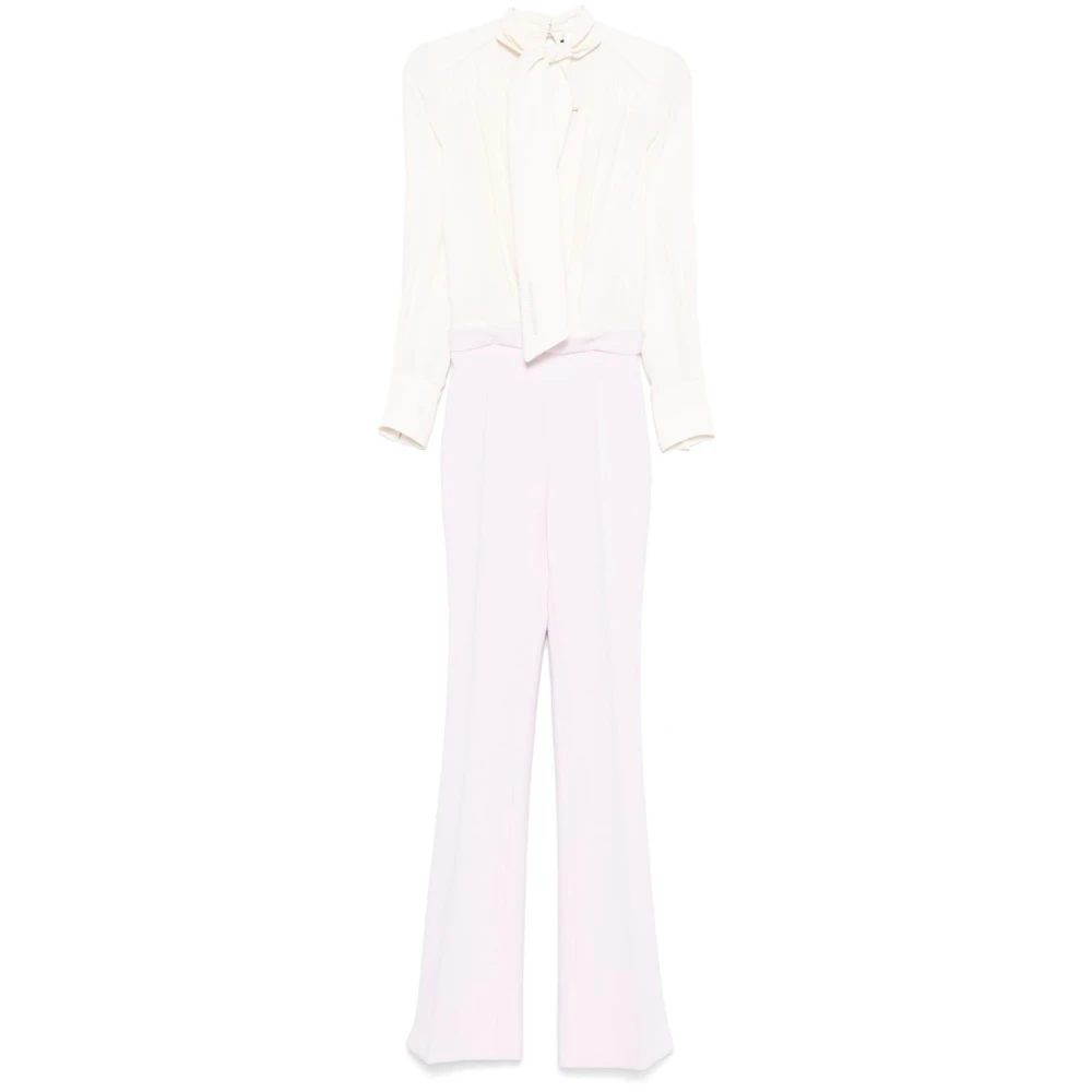 Elisabetta Franchi Viscose jumpsuit met georgette overhemd Multicolor Dames