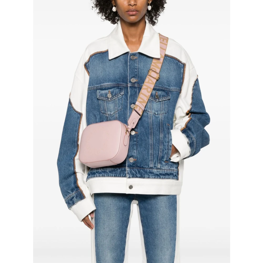 Stella Mccartney Mauve Crossbody Tas met Stoffen Band Pink Dames