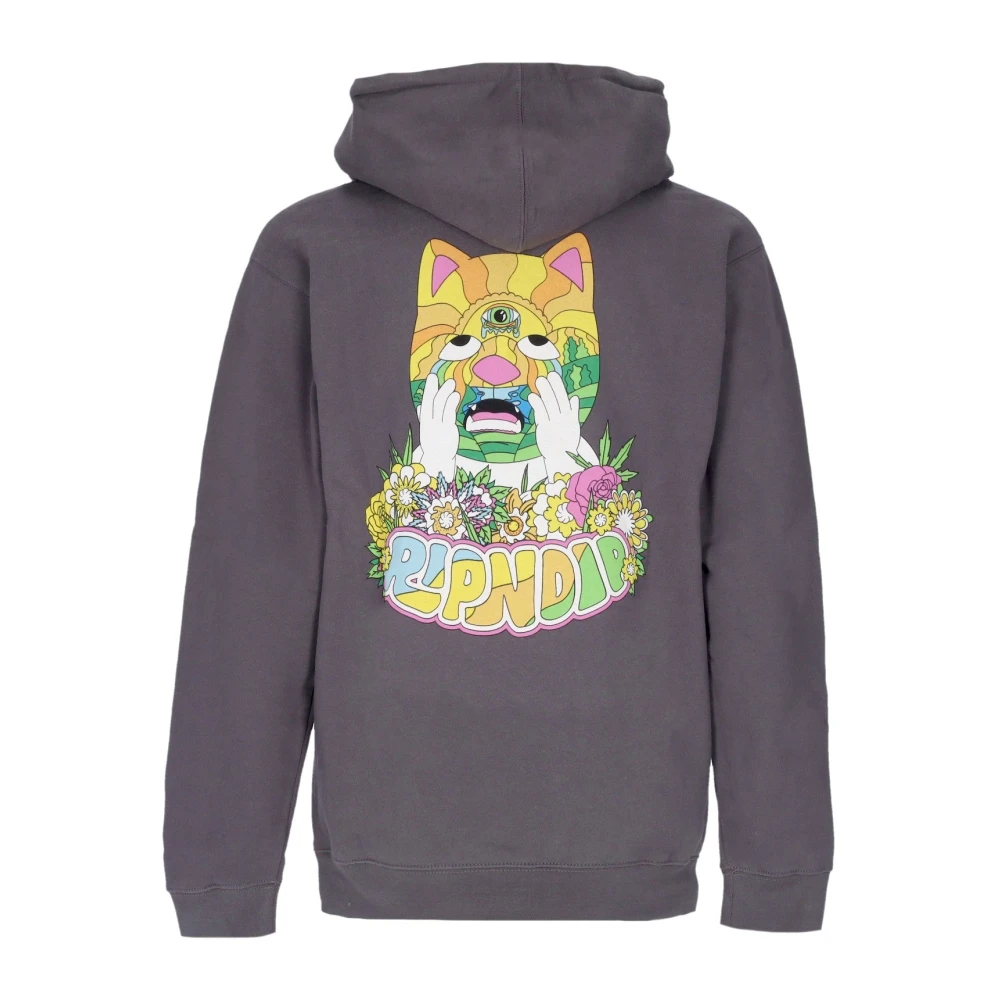 Ripndip Houtskool hoodie met kangoeroezak Black Heren