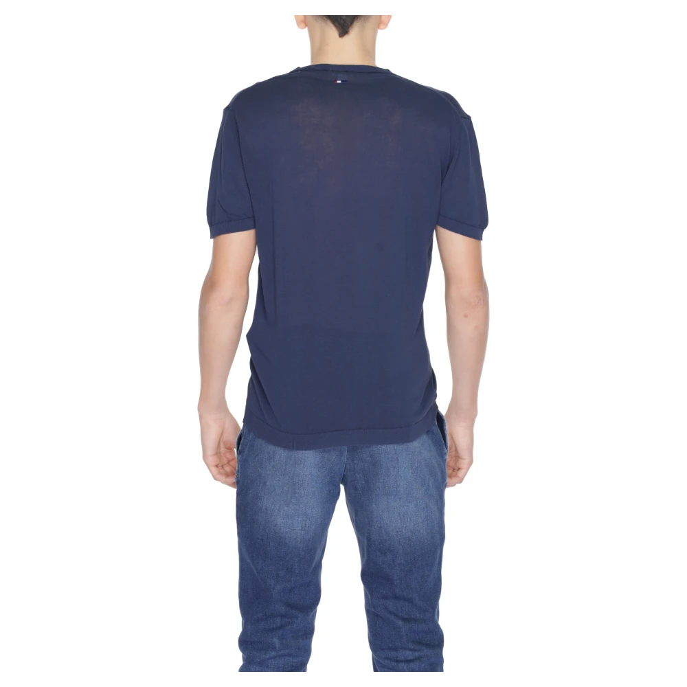 U.s. Polo Assn. Blauwe Gebreide Trui voor Mannen Blue Heren