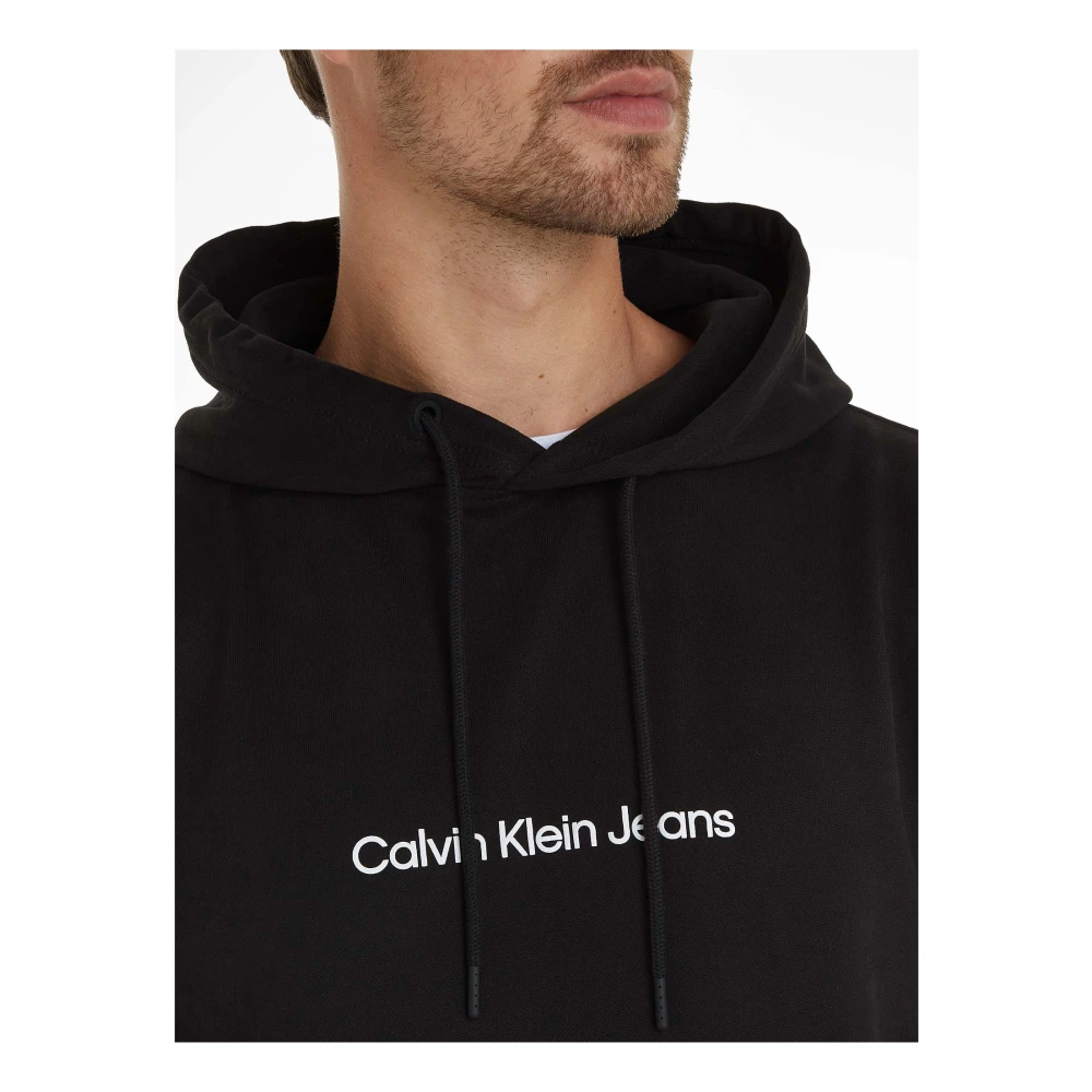 Calvin Klein Jeans Square Frequency Sweatshirt Black Heren