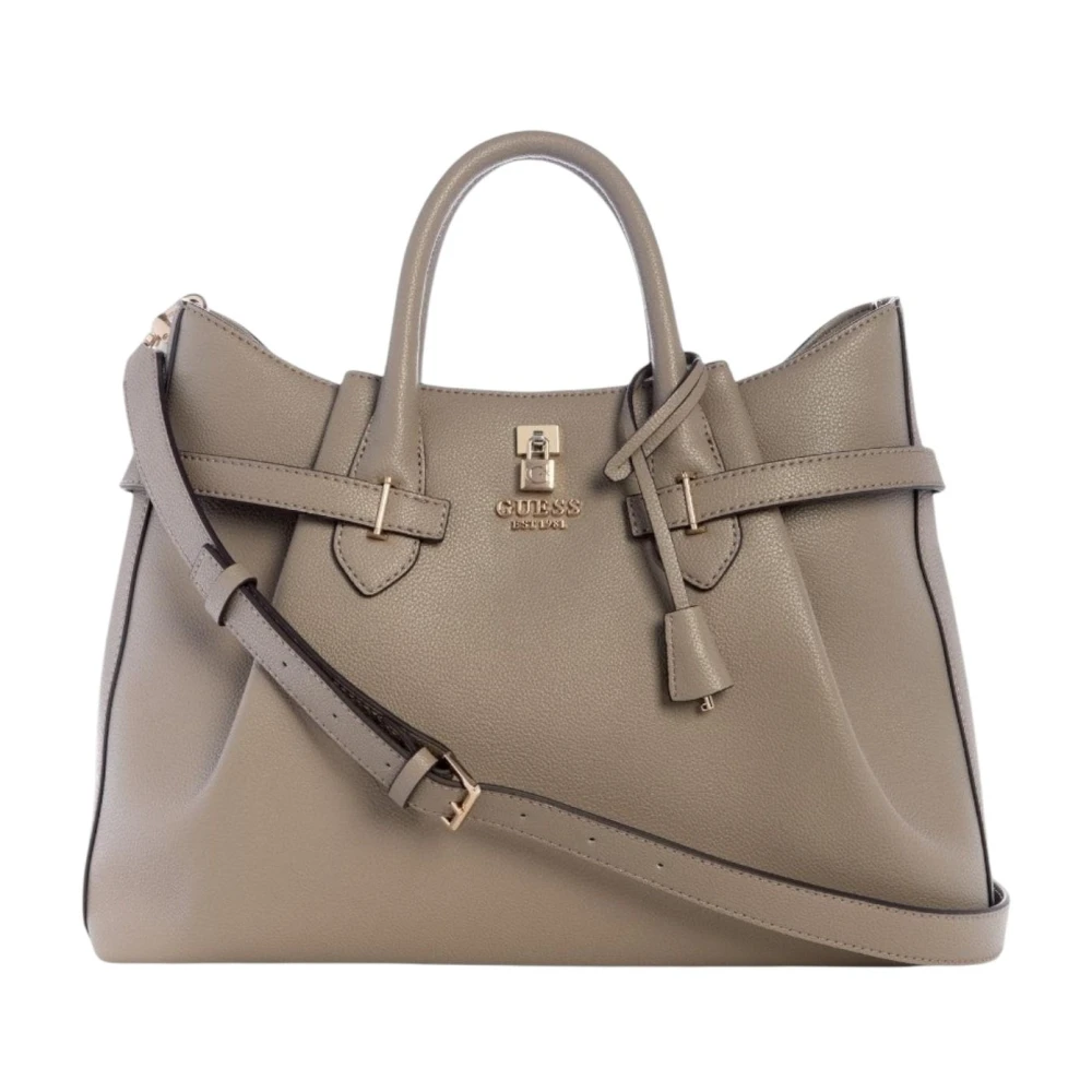 Guess Women's Gray Yesba Girlfriend Satchel - Handbags - One Size - Bags