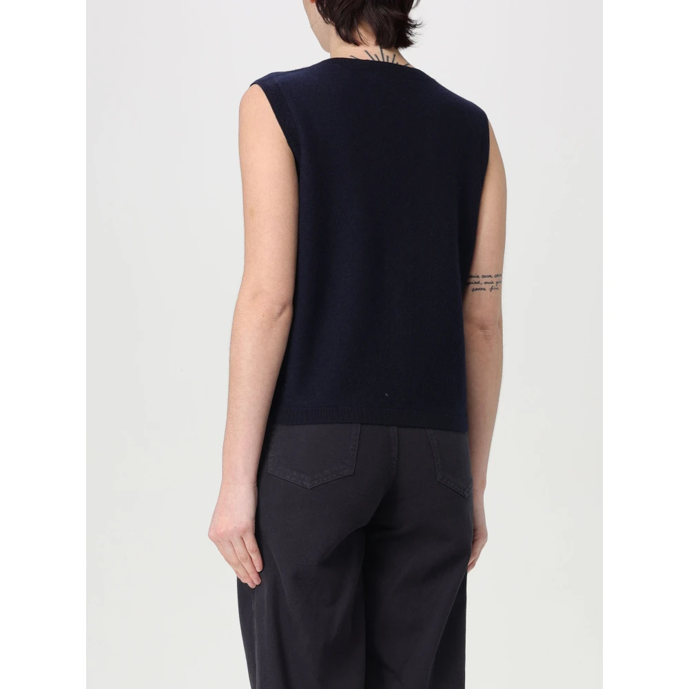 A.p.c. Coco Gebreide Vest Trui Blue Dames