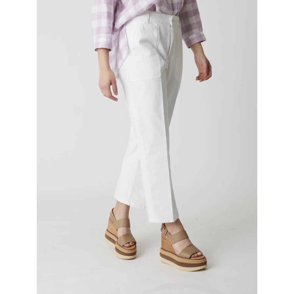Nine In The Morning Cloe Broek White Dames