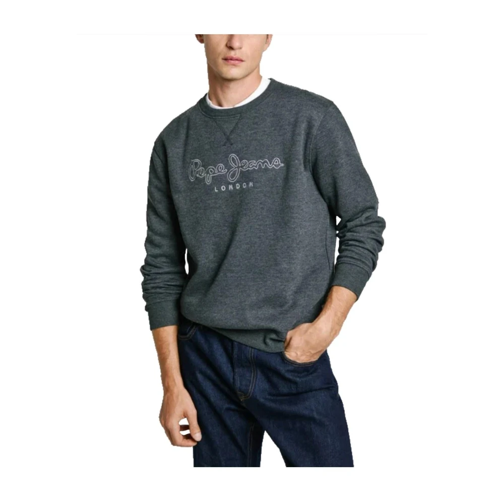 Pepe Jeans Moderne Sweatshirt met Hoogwaardige Stof Gray Heren