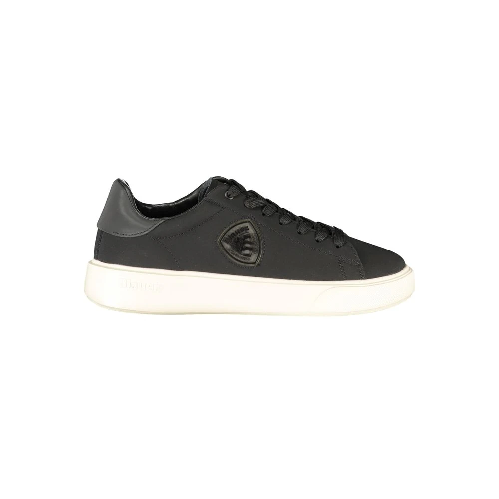 Blauer Uomo Nero Leather Sneaker