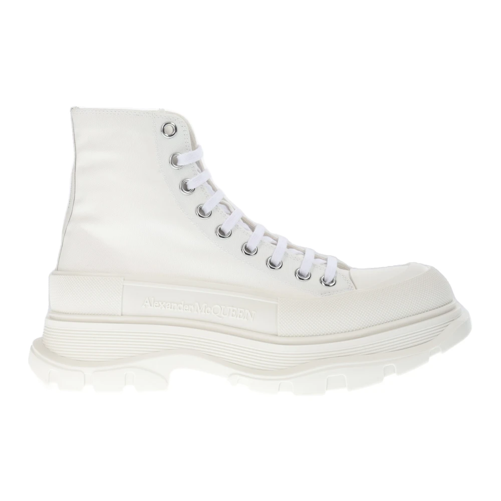 Alexander McQueen Witte hoge sneakers Dames Schoenen