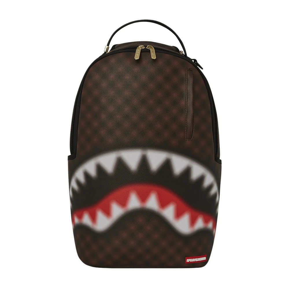 Sprayground Haaien in Parijs Blur Rugzak Brown Unisex