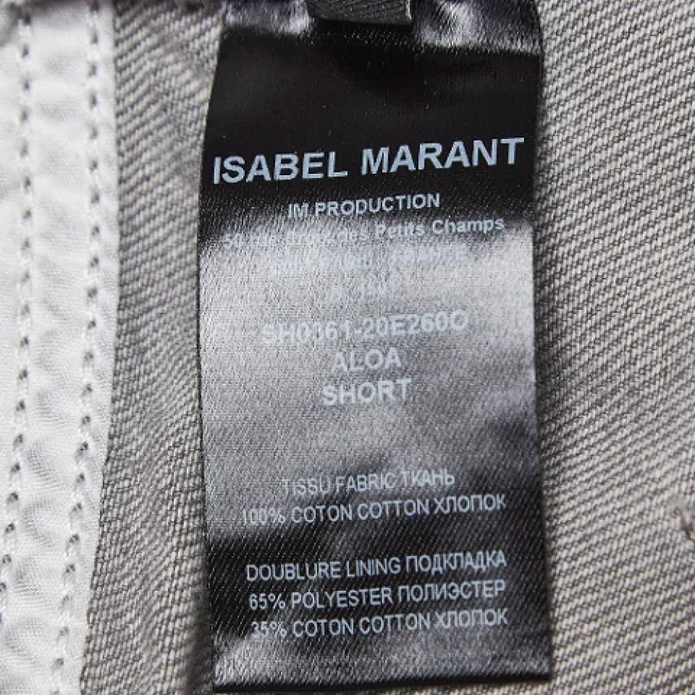 Isabel Marant Pre-owned Denim bottoms Gray Dames