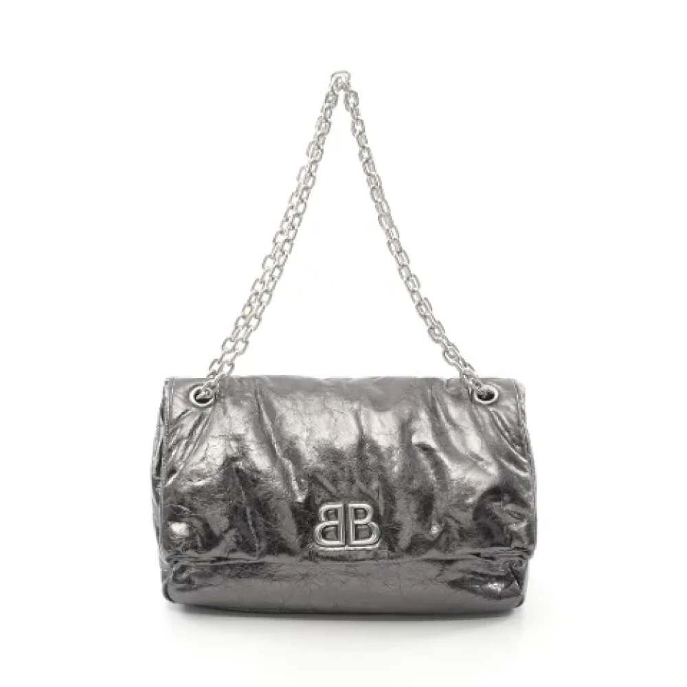 Balenciaga Vintage Pre-owned Leather balenciaga-bags Gray Dames
