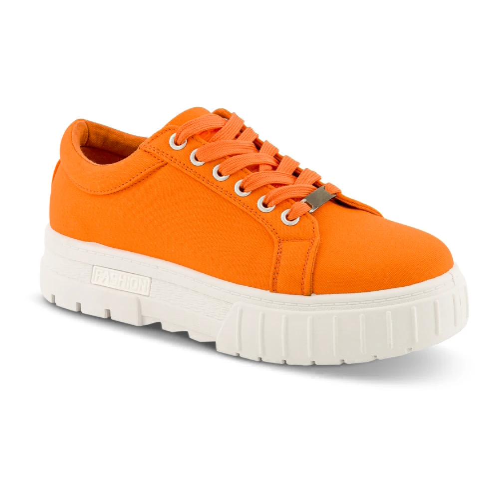 B&Co Sneakers Orange, Dam