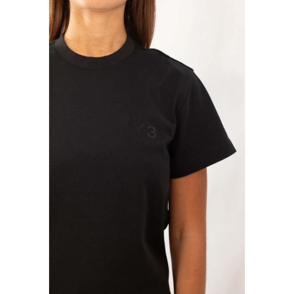 Y-3 Zwarte Regular SS Tee Black Dames