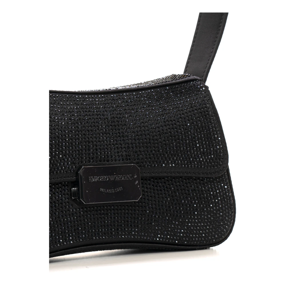 Emporio Armani Diamanten Kleine Tas met Bovenhandvat Black Dames