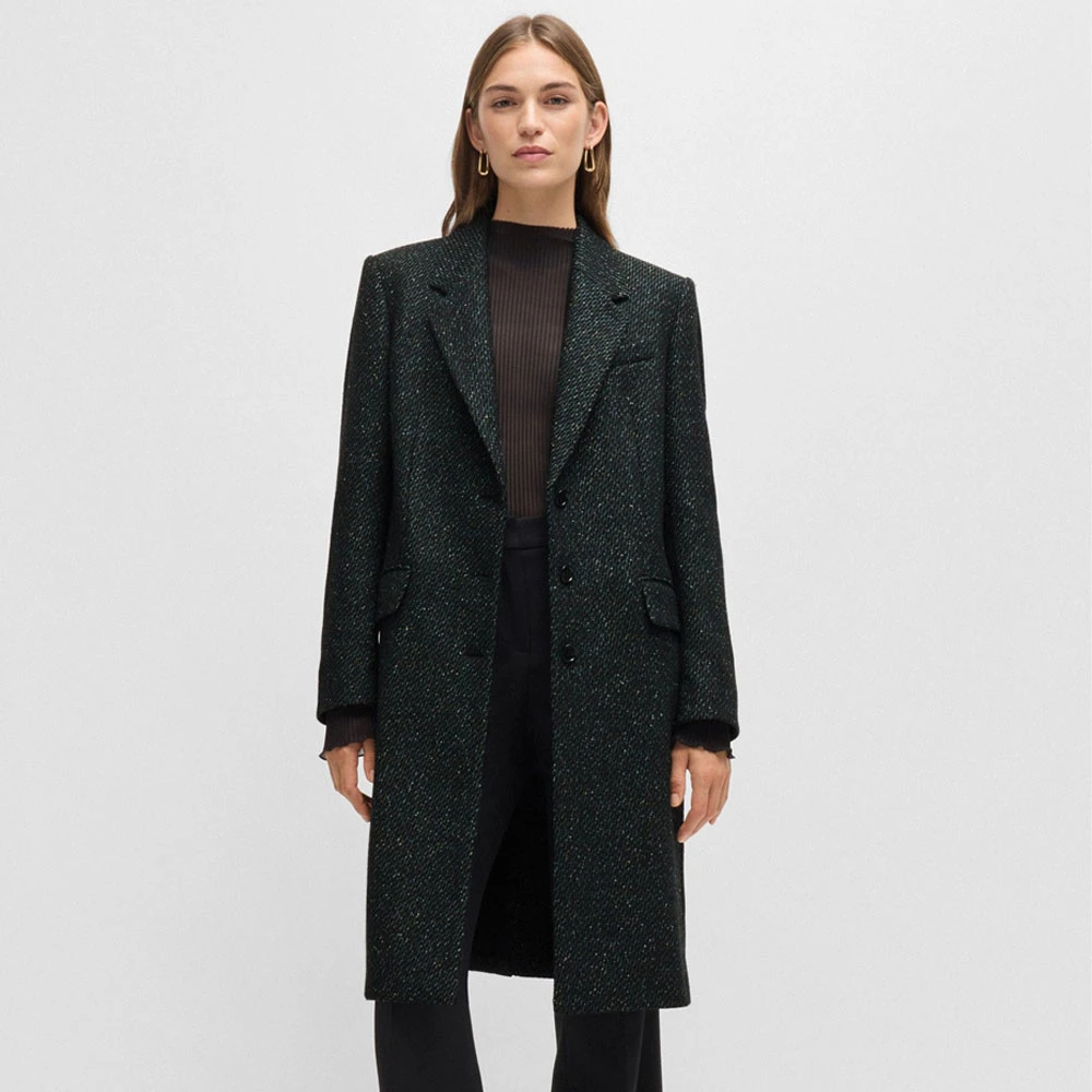 Hugo Boss Catara 2 Jas in Multicolor Stof Green Dames