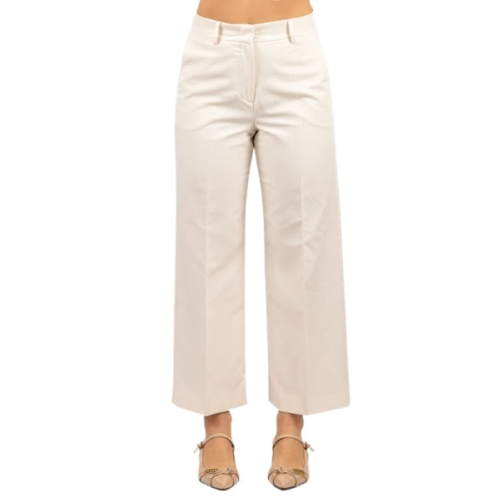 Weekend Max Mara Vit Zircone Wide Trousers