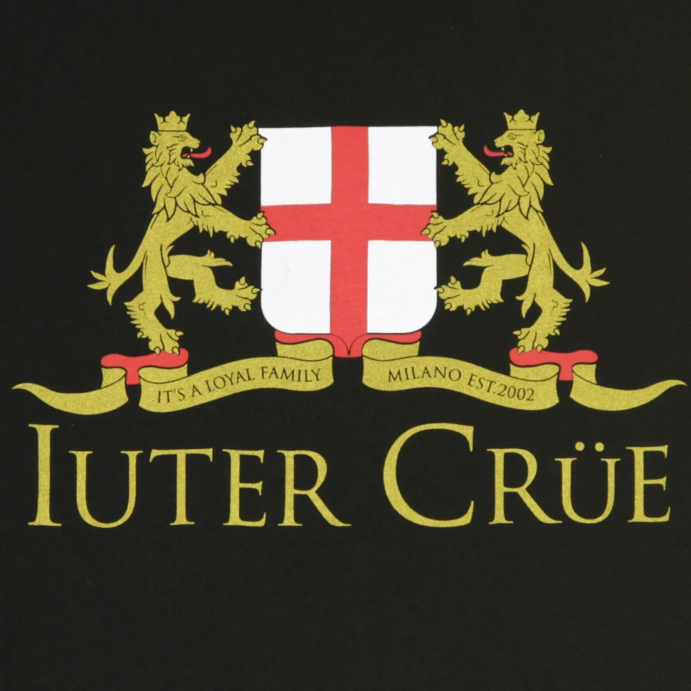 Iuter Zwarte Heren Tee Shirt Black Heren