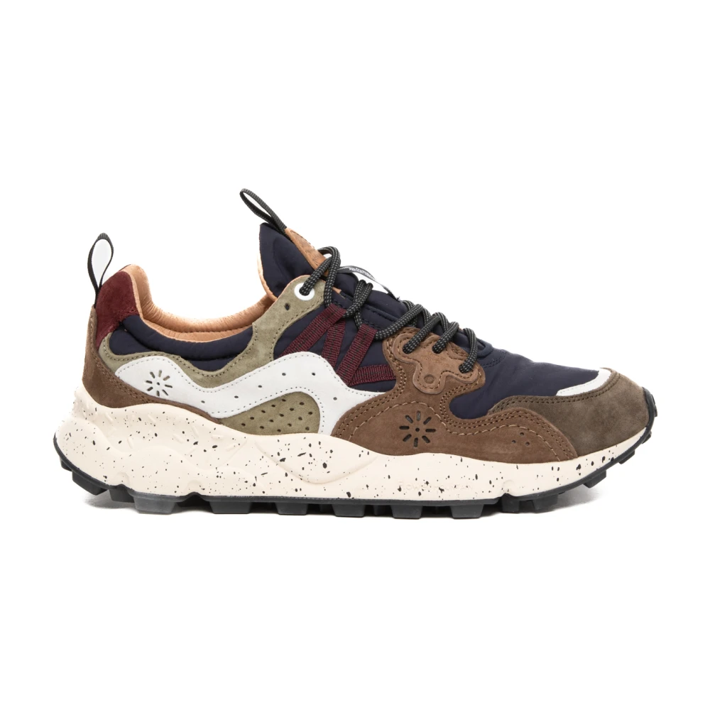 Flower Mountain Bruine Trek Sneakers met Versterkte Oogjes Heren Schoenen