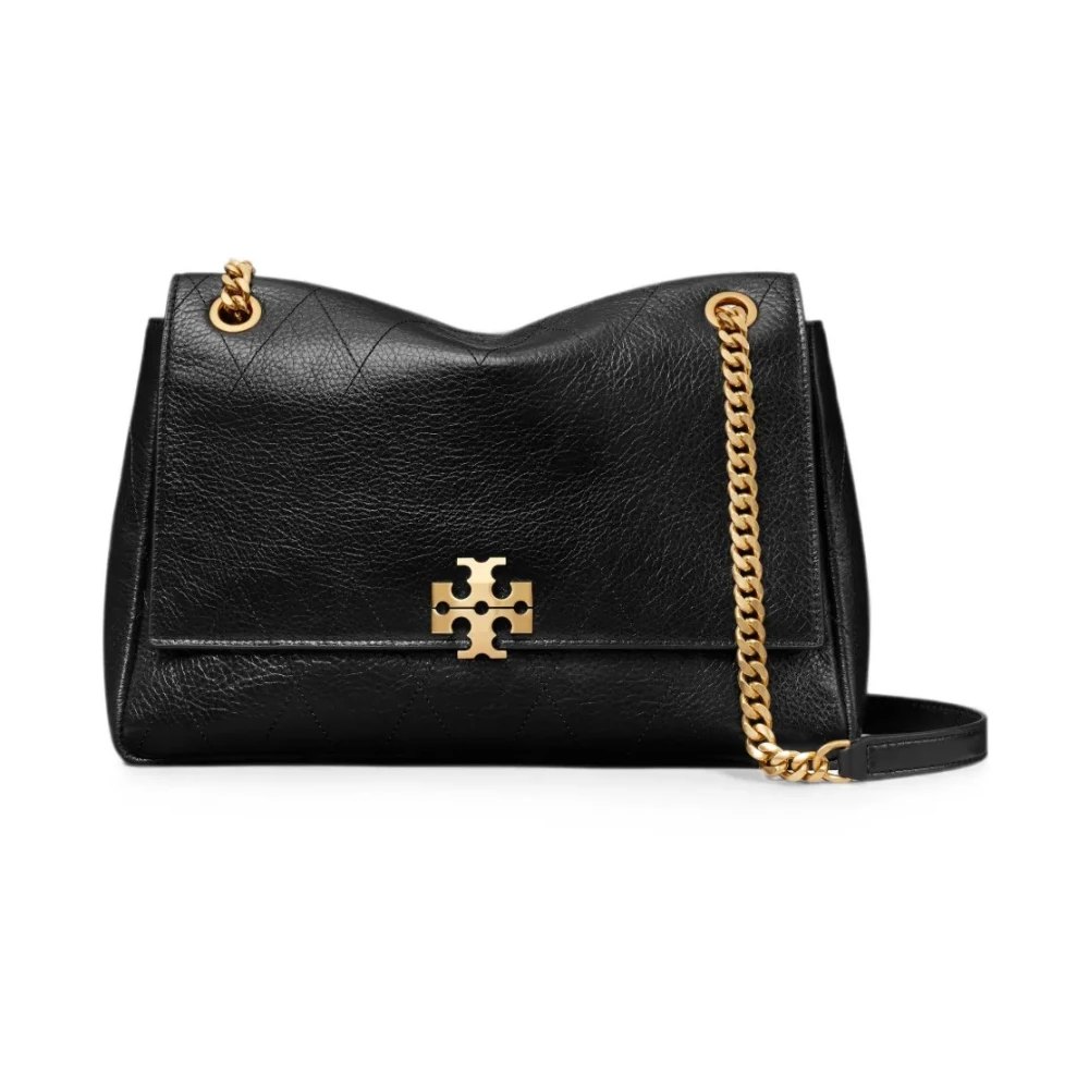 Tory Burch , Shoulder Bags, Female, Black, One Size, Charlie Quilted Shoulder Bag