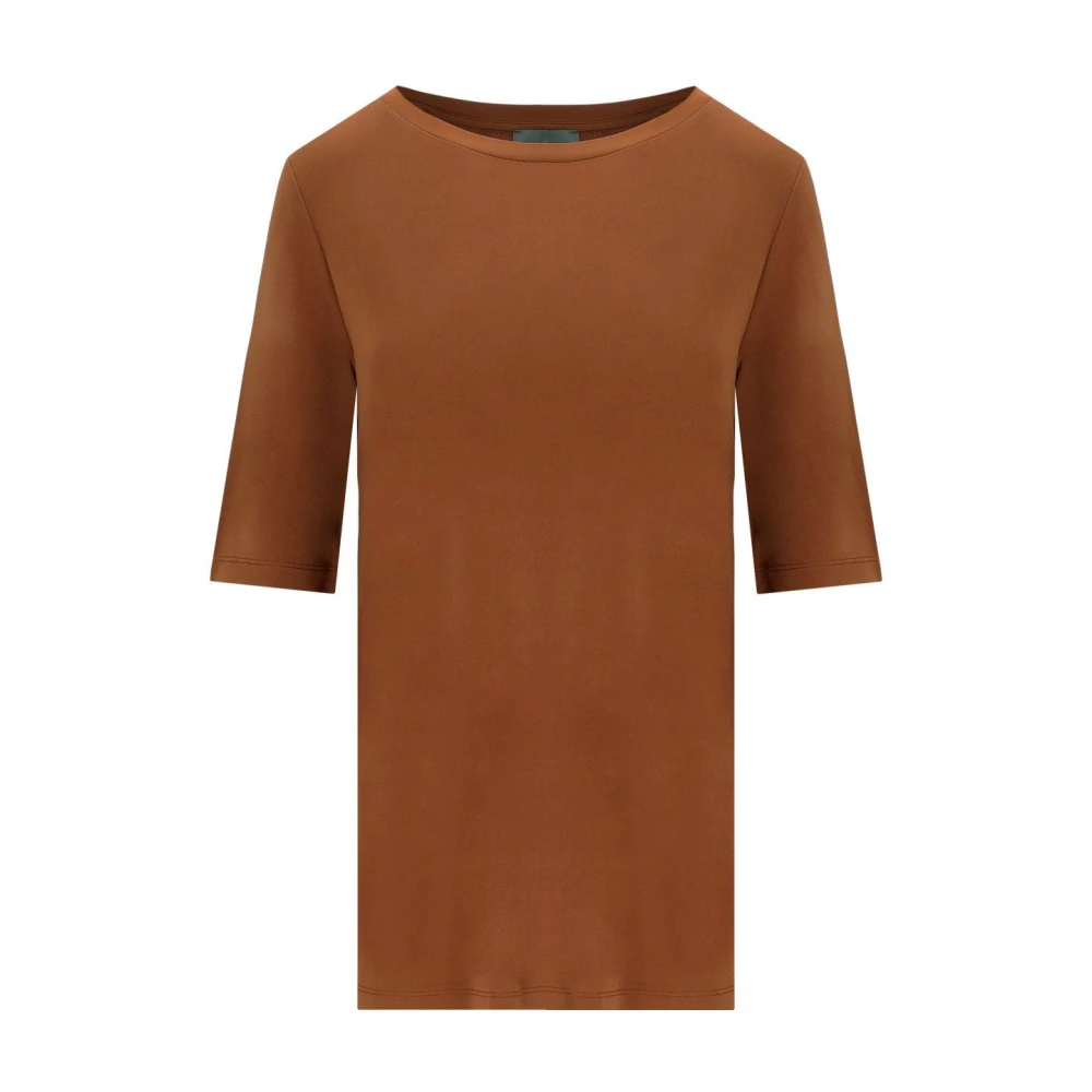 Max Mara Women's Brown T-Shirts, S, Mirto Top