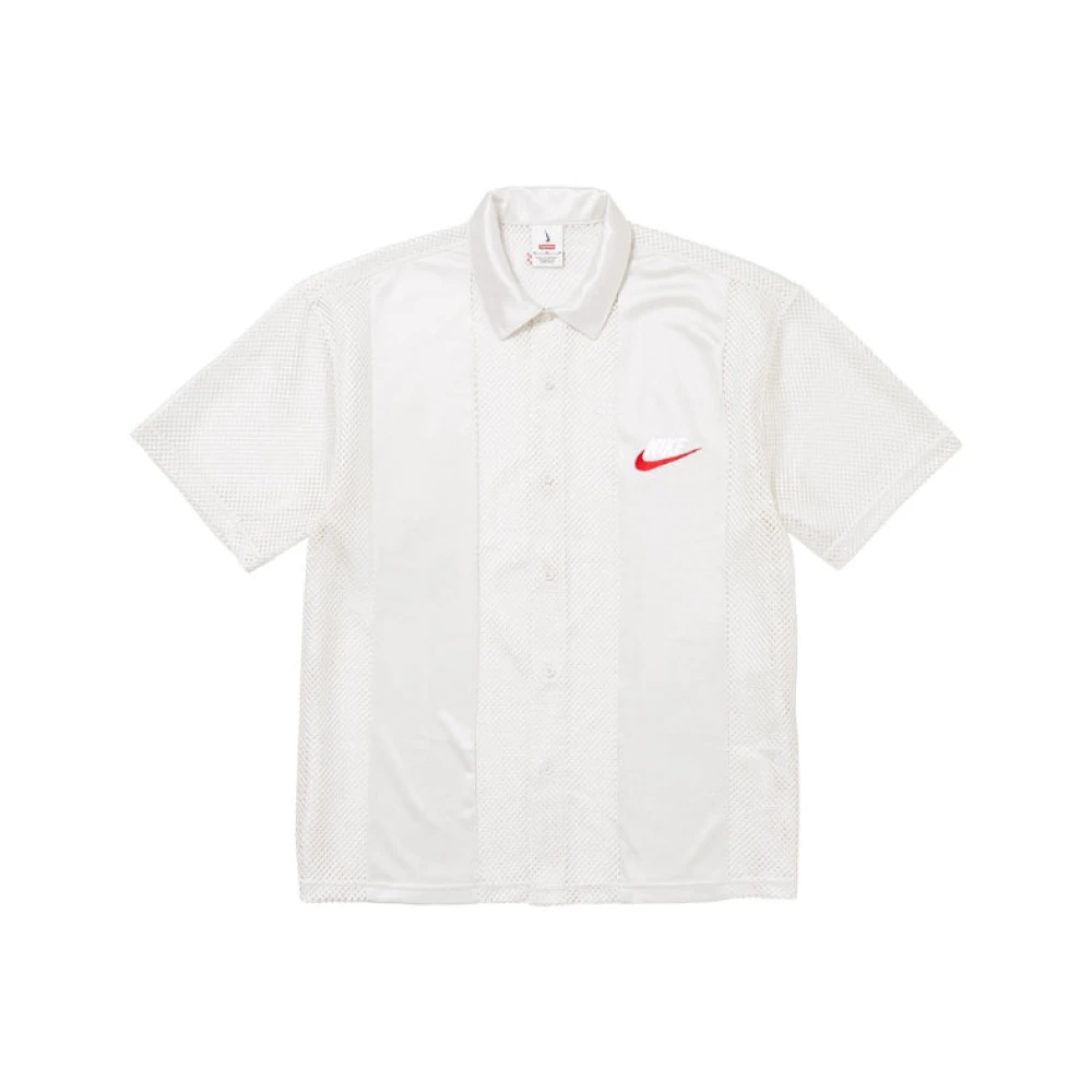 Supreme Witte Shirt Samenwerking Nike White Heren