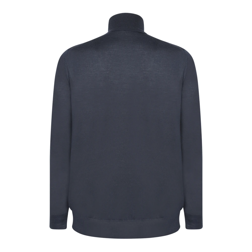 Dell'oglio Blauwe Gebreide Kleding voor Mannen Aw24 Blue Heren