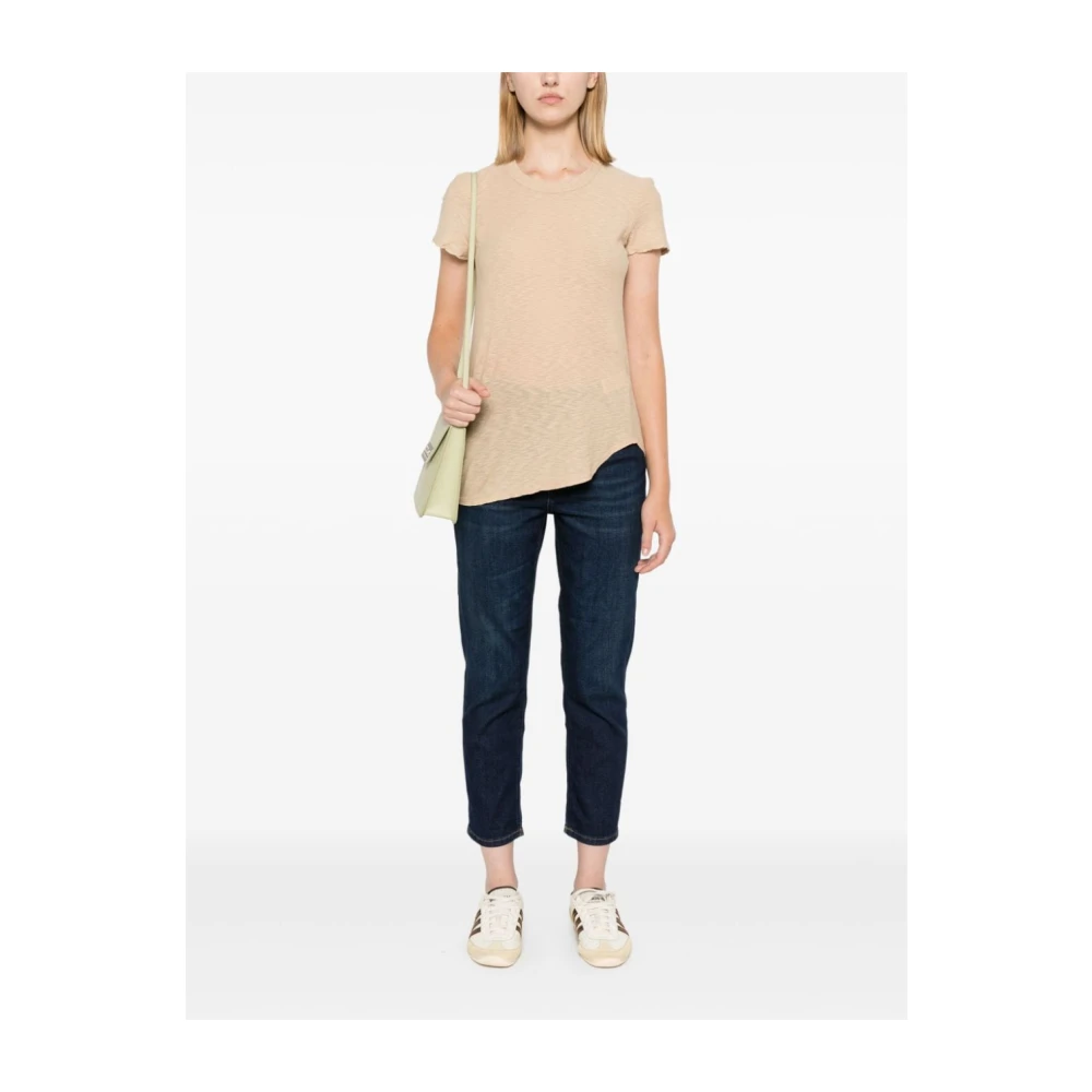 Dondup Indigo Blauwe Denim Tapered Leg Jeans Blue Dames