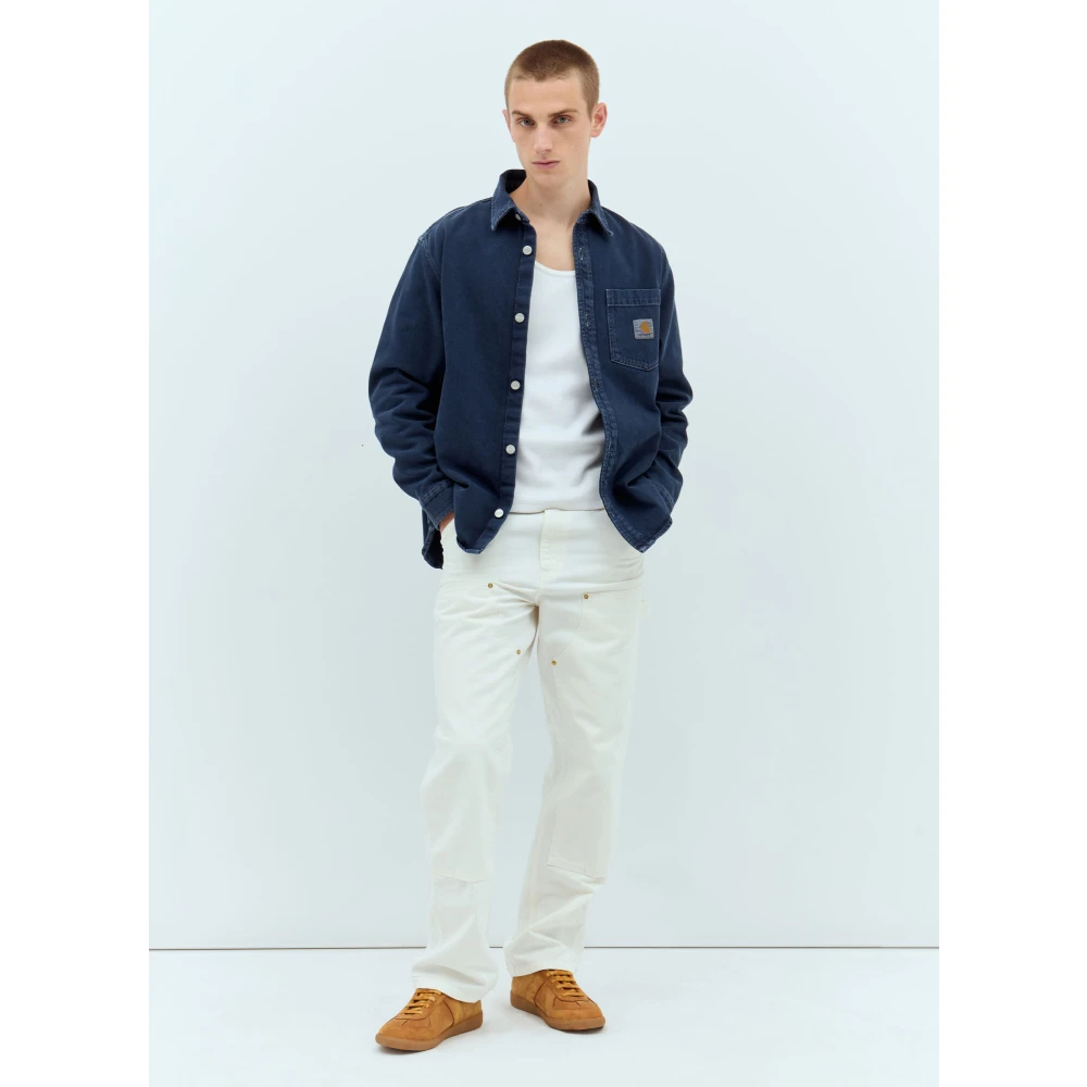 Carhartt WIP Canvas Dubbele Knie Werkbroek Beige Heren