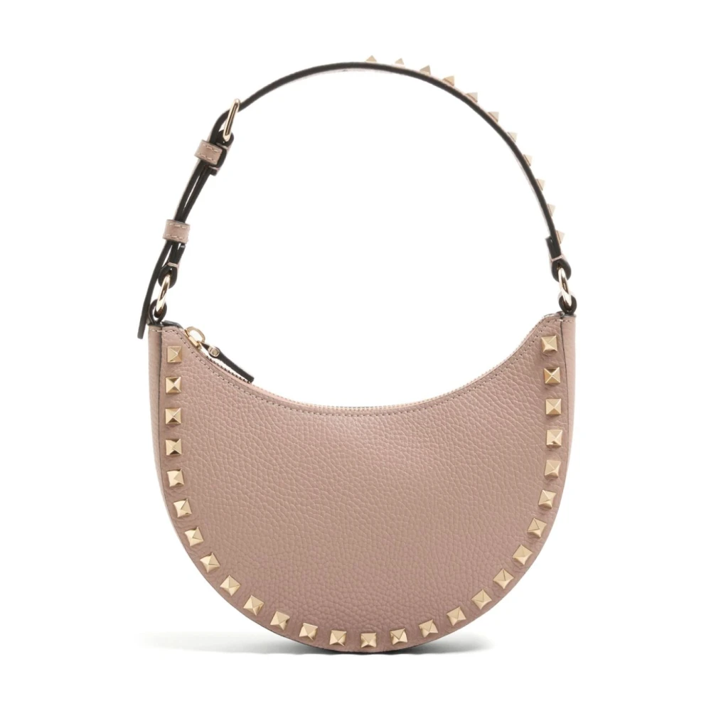 Valentino Garavani Rockstud Mini Hobo Tas Pink Dames