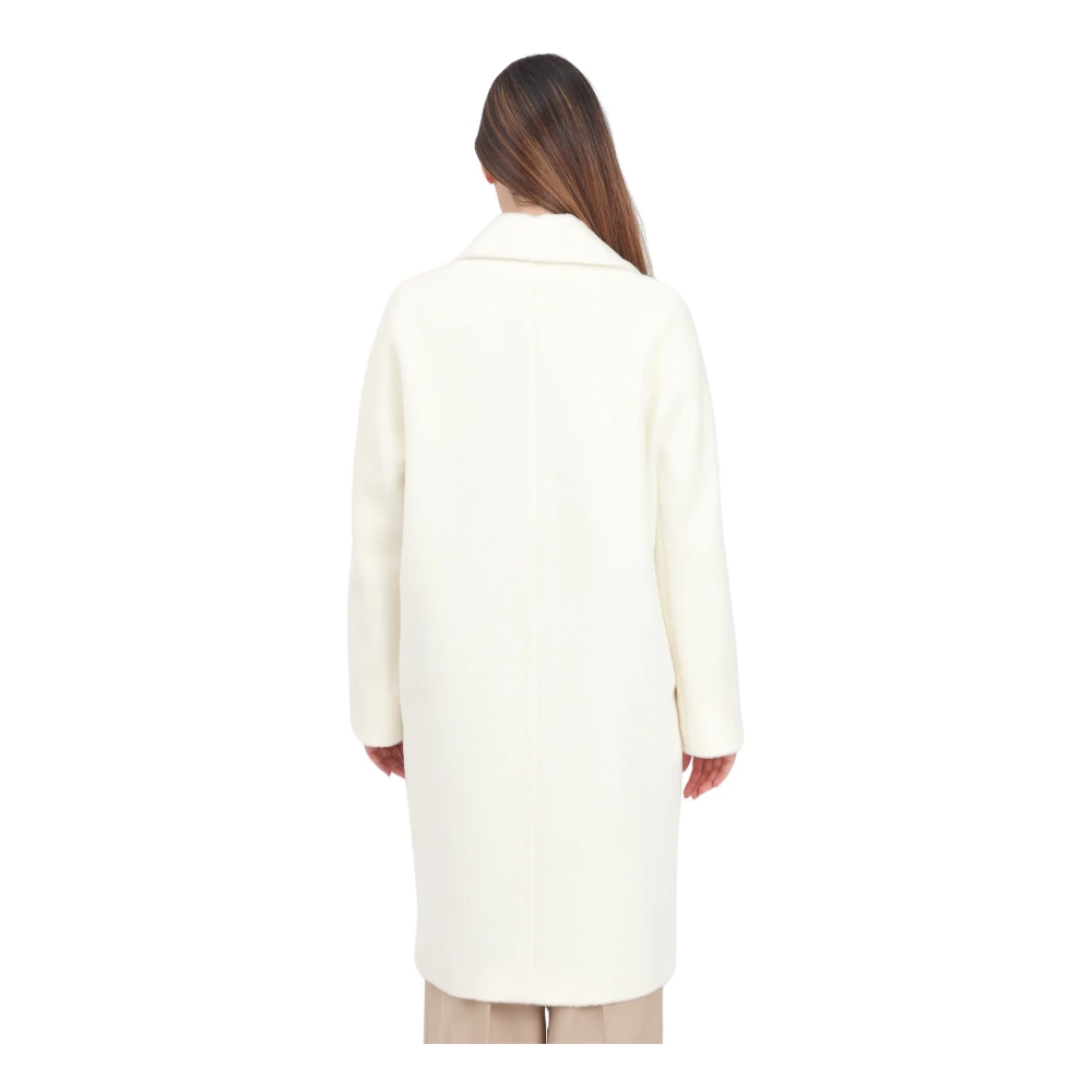 Max Mara Dubbelbreasted Ivoorjas Sidney White Dames